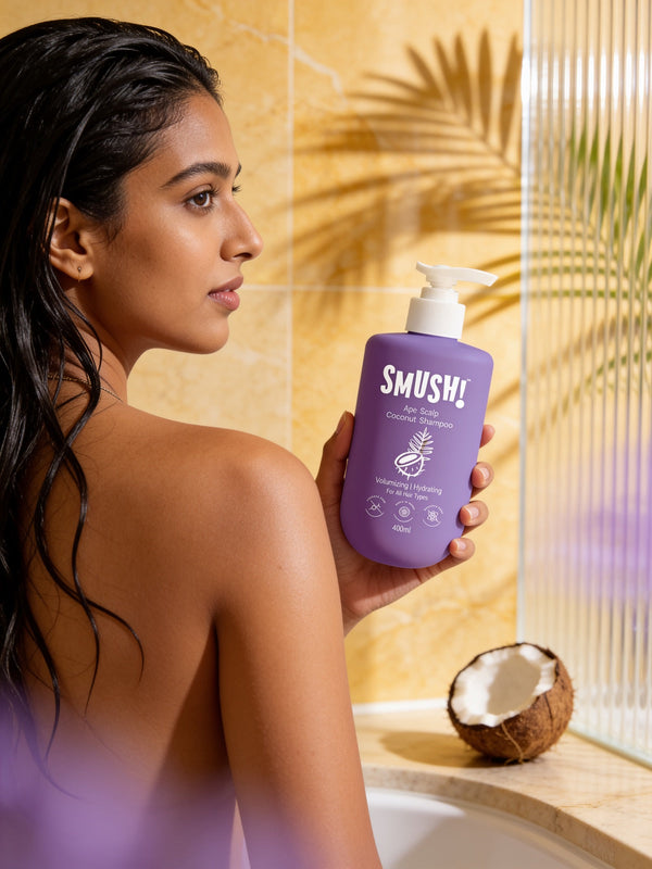 Fresh coconut, the source of the coconut milk in SMUSH hair care