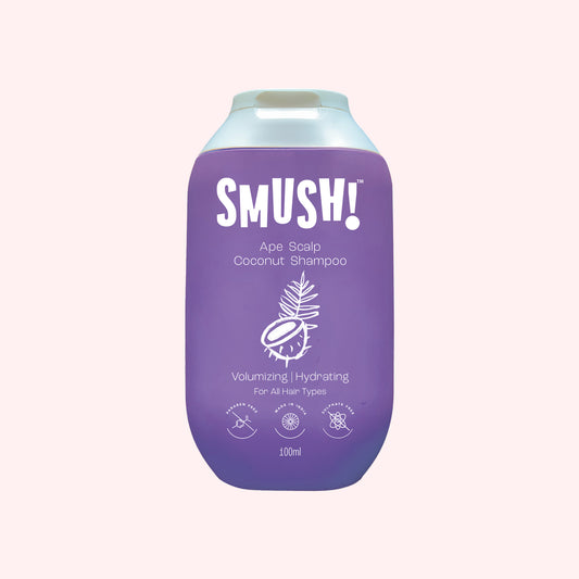 SMUSH! Ape Scalp Coconut Shampoo | 100ml | Travel Friendly Pack