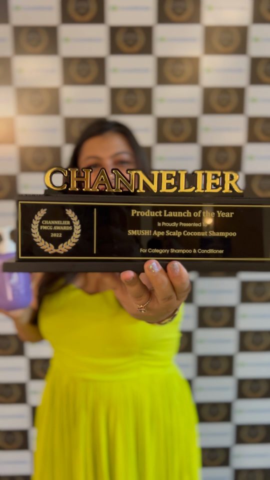 Video cover: The Ape Scalp Coconut Shampoo and its Product Launch of the Year 2022 trophy from the Channelier FMCG Awards