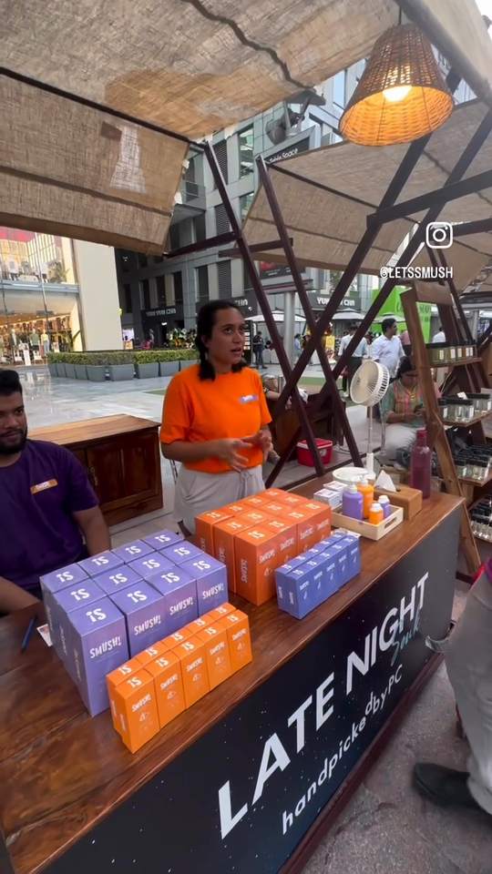 Video cover: The SMUSH! pop-up stall at a weekend market